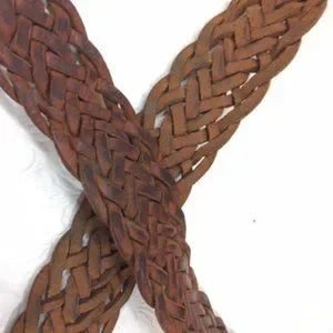 Moroccan | Accessories | Vtg Moroccan Brown Leather Braided  display picture 1